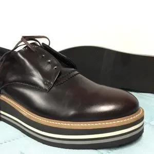 Tommy Hilfiger Mens 10 Oxford Brown leather wedge tan navy, cream sky blue soles Tommy Hilfiger | Shoes | Tommy Hilfiger Mens Oxford Brown  main image 3